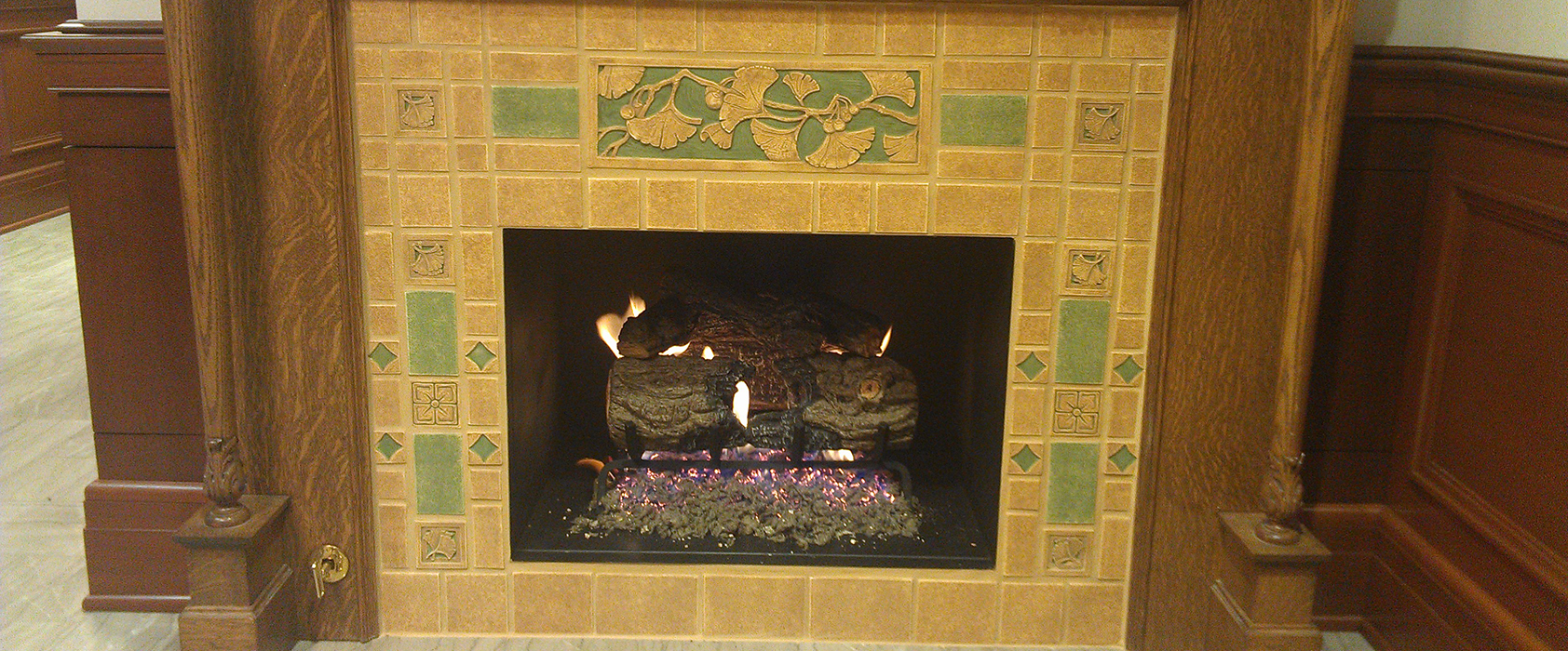 traditional custom fireplace