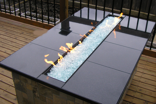 custom outdoor fireplace