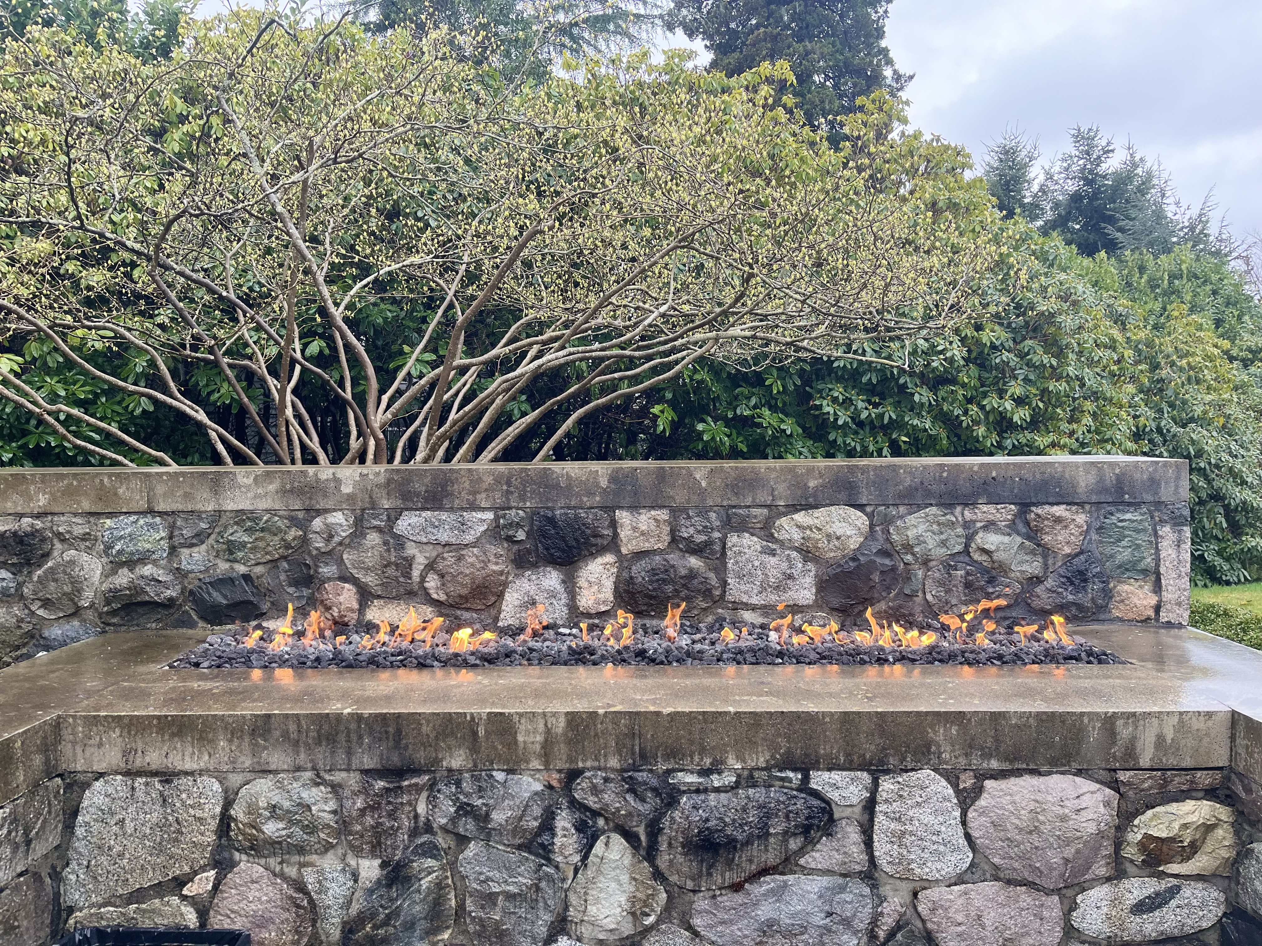 modern custom fire pit