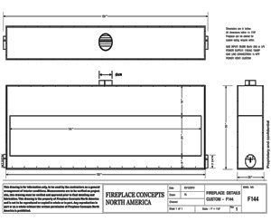 custom fireplace specifications